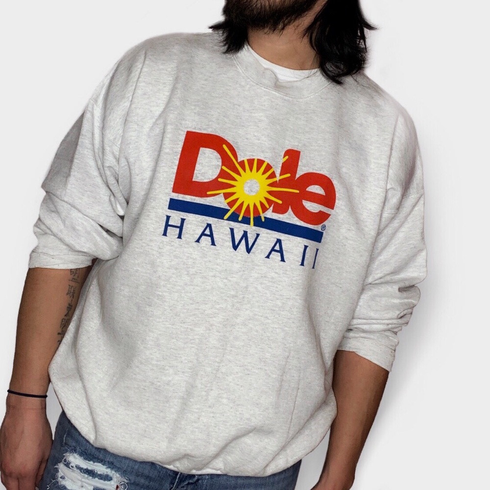 🚫SOLD•E✝️SY🚫 Vintage DOLE Hawaii Crewneck TPIBS - Picture 3 of 8